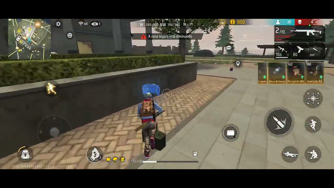 Joguei free fire depois de 7 dias sem joguar