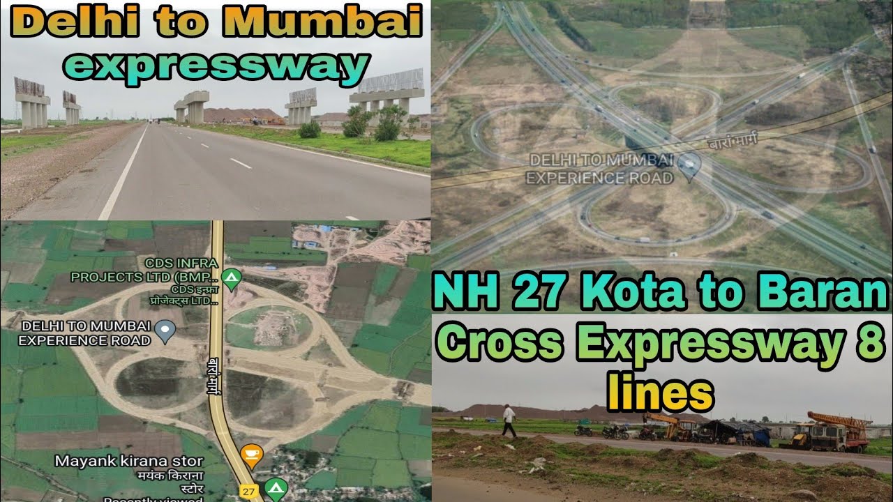 Nh27 #india Delhi to Mumbai expressway cross NH27 Kota Baran road circle ...