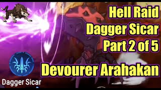 Epic Seven Dagger Sicar Devourer Arahakan with 4 Light Units (Hell Devourer) Easymode