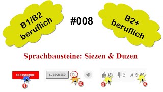 Deutsch B1B2B2 Beruf 008 Sprachbausteine Siezen Duzen