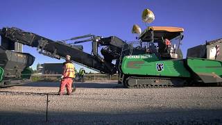 VÖGELE SUPER 3000-3i - Go Extreme - Jointless Paving on four lanes