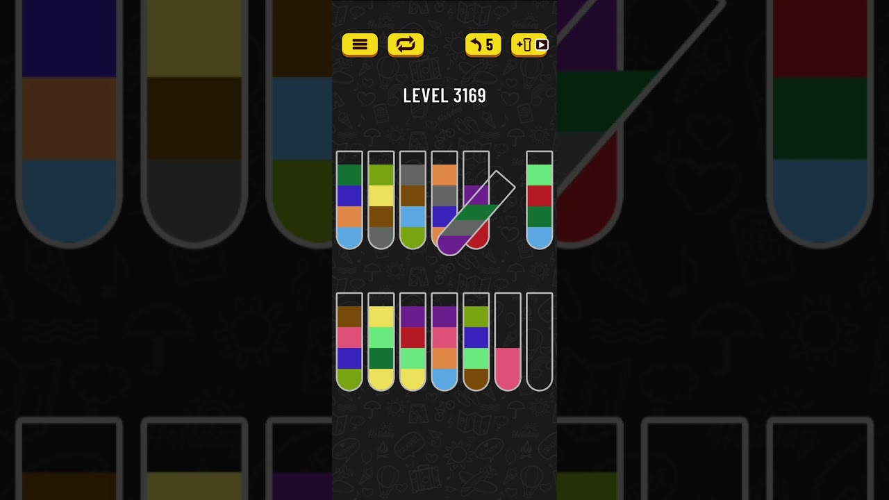 Water sort puzzle level 3169