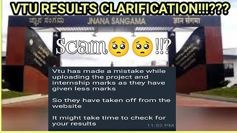 Vtu final year/7th and 8th sem results clarification|students solution