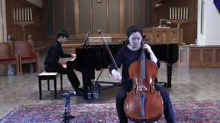 Rachel's cello studio 2019 spring recital xinmeng wang piano andrew
truong