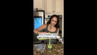 Drinkable Sunshine Peach Mango Smoothie For Healthy Skin