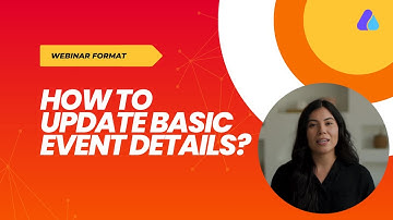 Update basic event details | Webinar Format | 2025 #organizerguide #airmeetsupport