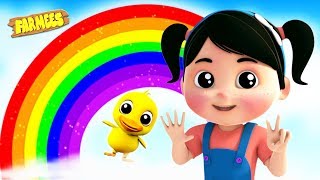 rainbow colors song nursery rhymes for kids learning videos