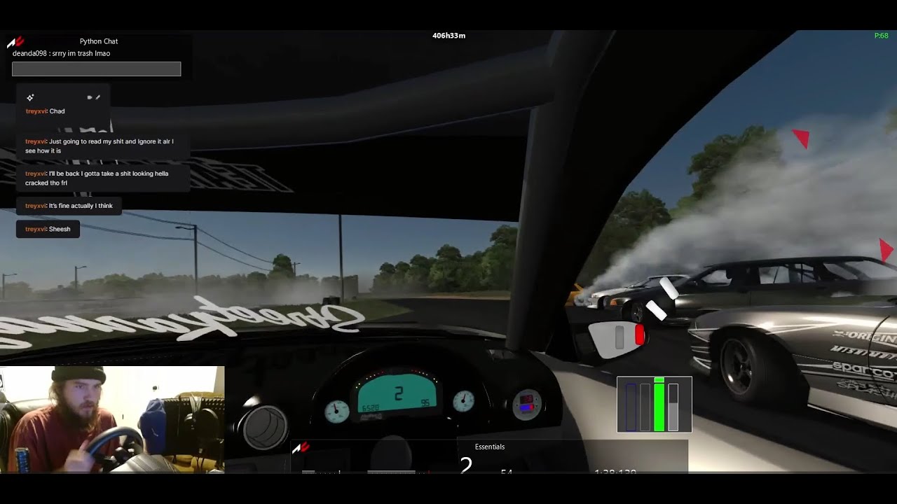 Assetto Corsa. First Time trying Clutch kickers Track and Tandems