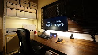 My Desk Setup Tour / シンプルで広いPCデスクにしよう！