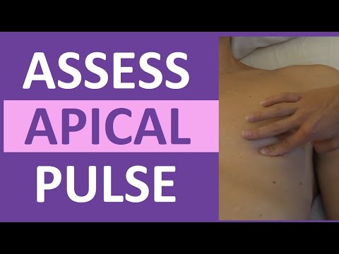 Apical Pulse Assessment Location Nursing | Auscultate and Palpate Apical Pulse