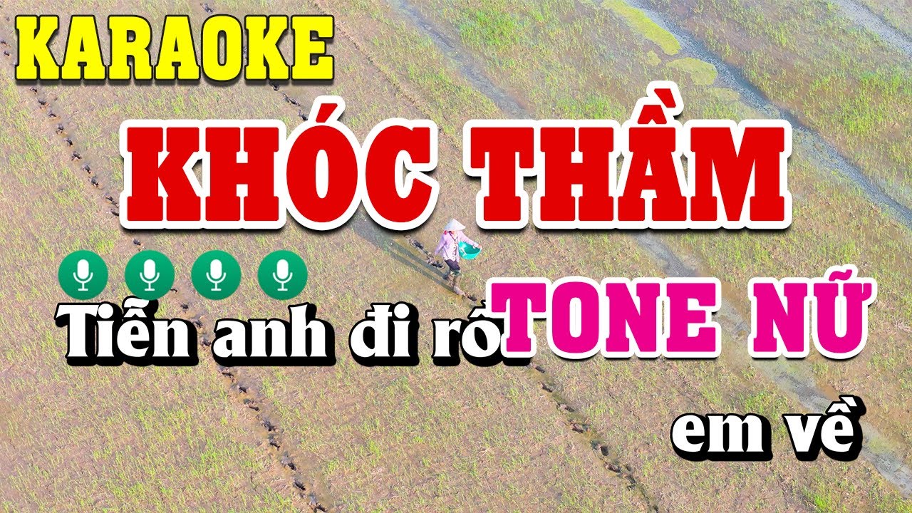 Khóc Thầm Karaoke Tone Nữ ( Dm ) Beat Chuẩn | Linh Linh Karaoke