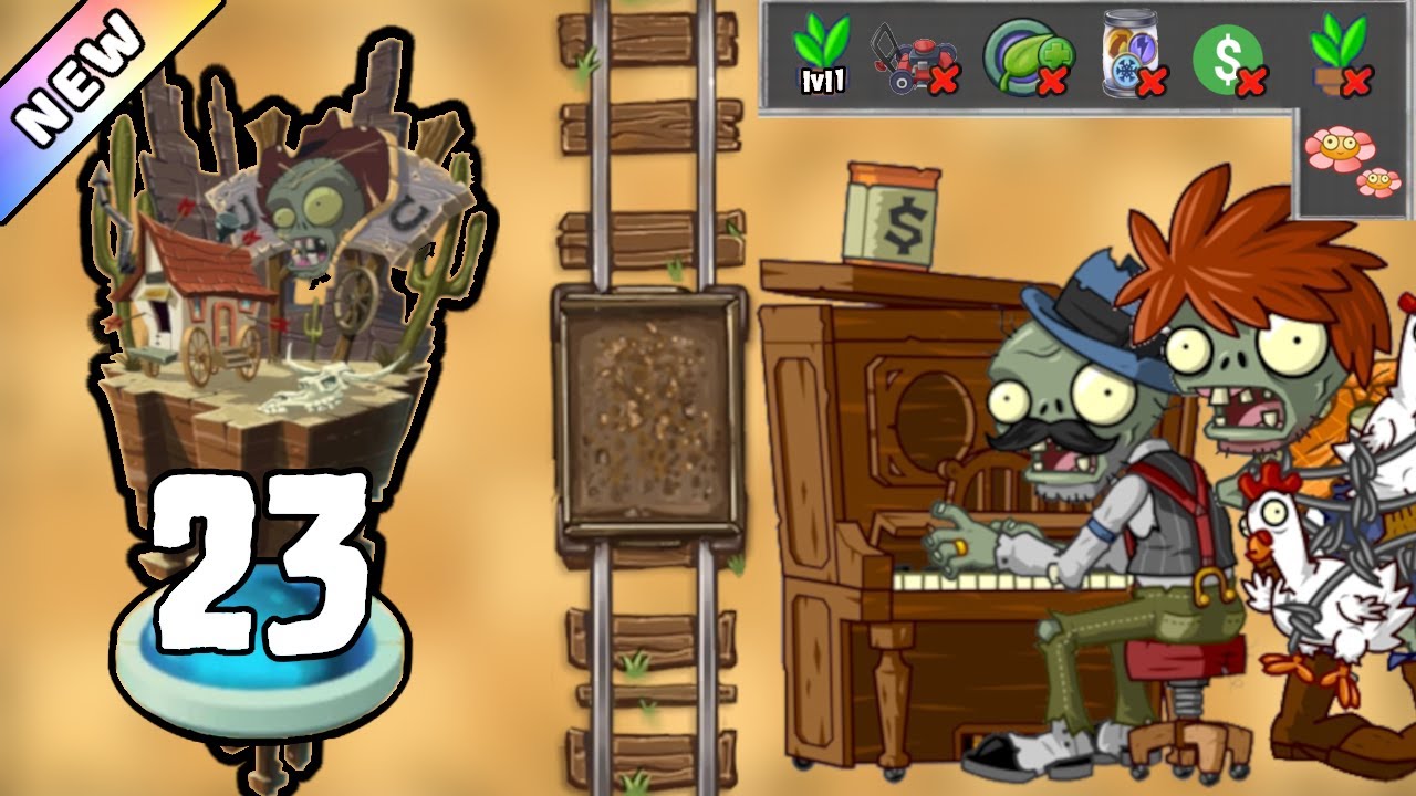Plants vs Zombies 2 - Wild West Day 23 [Plants Lvl 1 & No Premium ...