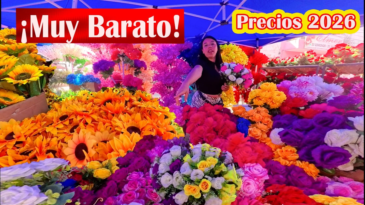 ¡Así es la Flor Artificial más barato de Gdl 2026! 🌸| Para Decorar o Negocio