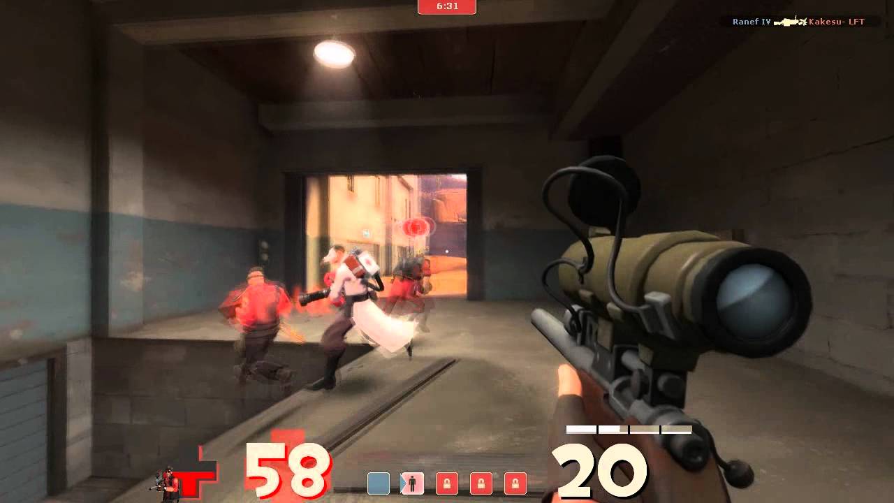 Team Fortress 2: Random Sniper Clips - A couple of sniper clips I had saved that I figured I would just throw together and upload. 