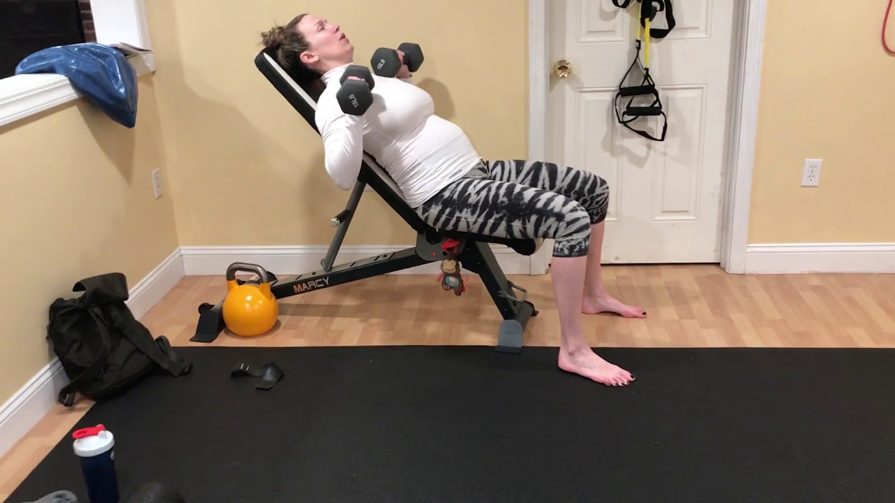 Incline Chest Press (pregnancy) boston proper