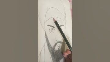 Shri Guru Angad Dev Ji drawing