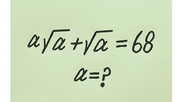 Brazil l can you solve? l Olympiad Mathematics l a=?