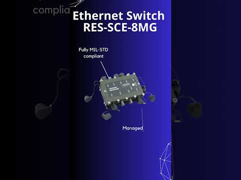 Ethernet Military Switch RES SCE 8MG   short vido