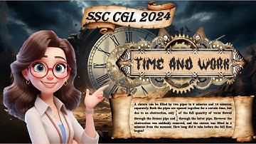 SSC CGL 2024 | Pipes & Cisterns Obstruction Problem | Time & Work Short Trick