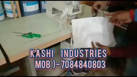 Single punch loop handle attachment non Woven carry Bag Machine | Available on IndiaMART
