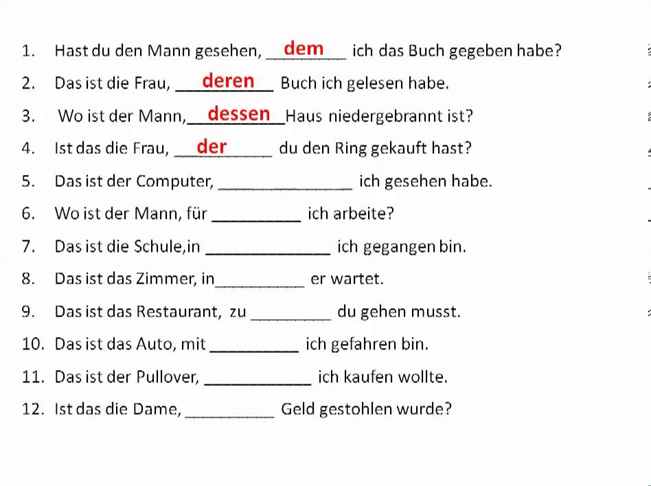 german grammar personal pronouns