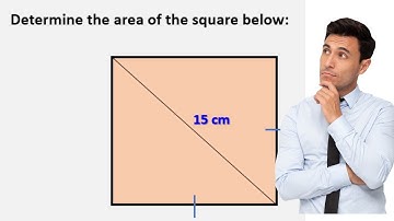 Area of square given its diagonal only | Application of Trigonometry | Grades 9 and 10