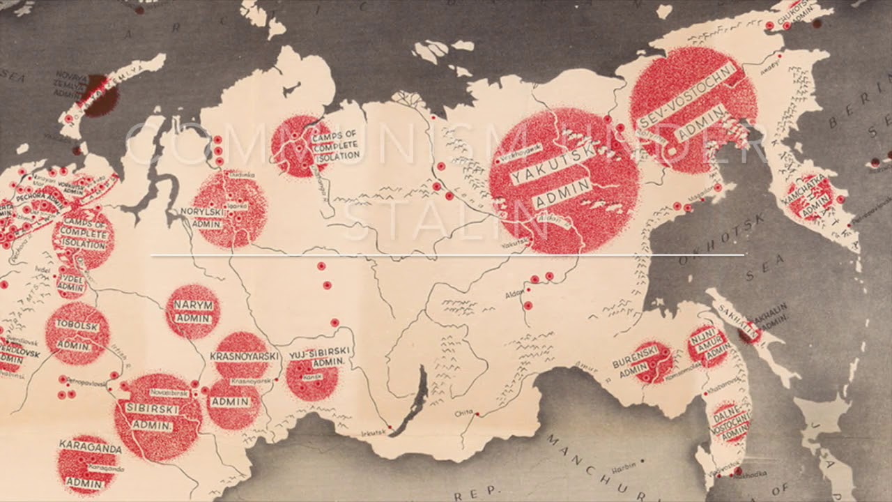 Карта лагерей гулага ссср
