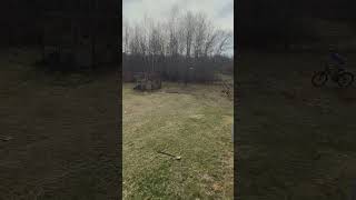 Bike life is back… kinda #bike #homemade  #dirt #jump #sender