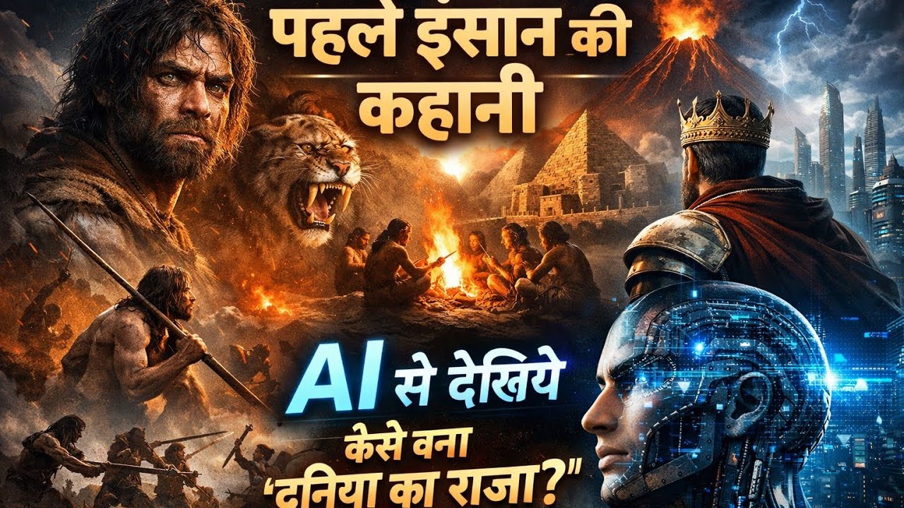 Human Evolution Documentary Hindi | Prithvi Par Insaan Ka Janm# ...