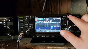 ic-7300 messing with the filters on 20m