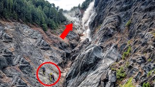 Devastating Rockfalls and Landslides Compilation