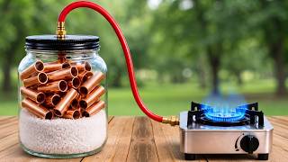 Mix copper pipe with salt and you won’t need to buy gas cylinders anymore! Free energy at home😱