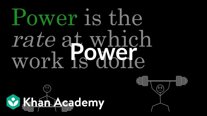 Power | Work and energy | Physics | Khan Academy