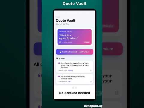 Quote Vault demo video