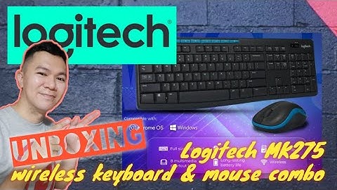 Logitech MK275 Wireless Keyboard & Mouse Combo 2.4GHz 8 Multimedia Shortcut Keys Desktop Laptop