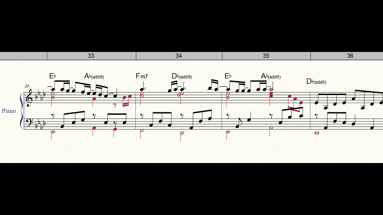 「楓」中級 スピッツ 草野正宗 佐藤振一郎編曲中級ピアノ楽譜動画