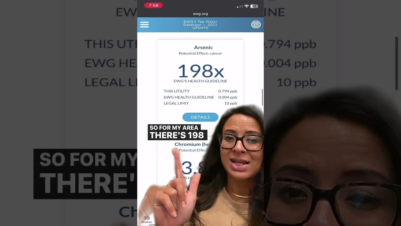 Do this; visit ewg.org/tap water to see what’s in your tap/bathing water 👀 