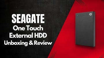 SEAGATE One Touch 2TB External HDD | Storage Device | Data Recovery Support | Unboxing & Review