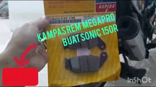 CARA GANTI KAMPAS REM SONIC PAKAI PUNYA MEGAPRO#tutorial #cekdeskripsi 🔥💨