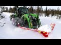 Testing FMG snow plough in extreme conditions