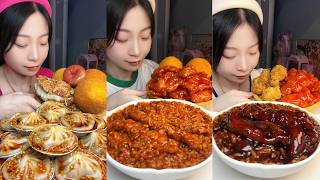ASMR MUKBANG | Sweet & Sour Pork, Spicy Soup Dumplings, Taiwanese Braised Pork Rice & Inari Sushi