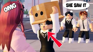 Boy won't show face in school | Episode 13 | Story Roblox