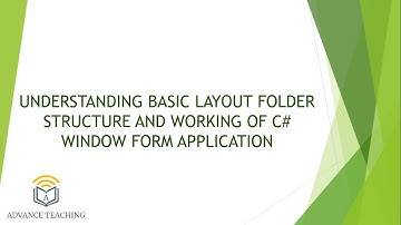 Understanding Basic Layout Folder Structure and Working of C# Window Form Application in Urdu/Hindi