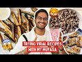 Woah testing viral recipes with my mufasazucchini fries chocolate popcorn rice paper pattice