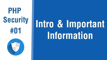 PHP Security Tips In Arabic #01 - Intro And Important Info about The Course