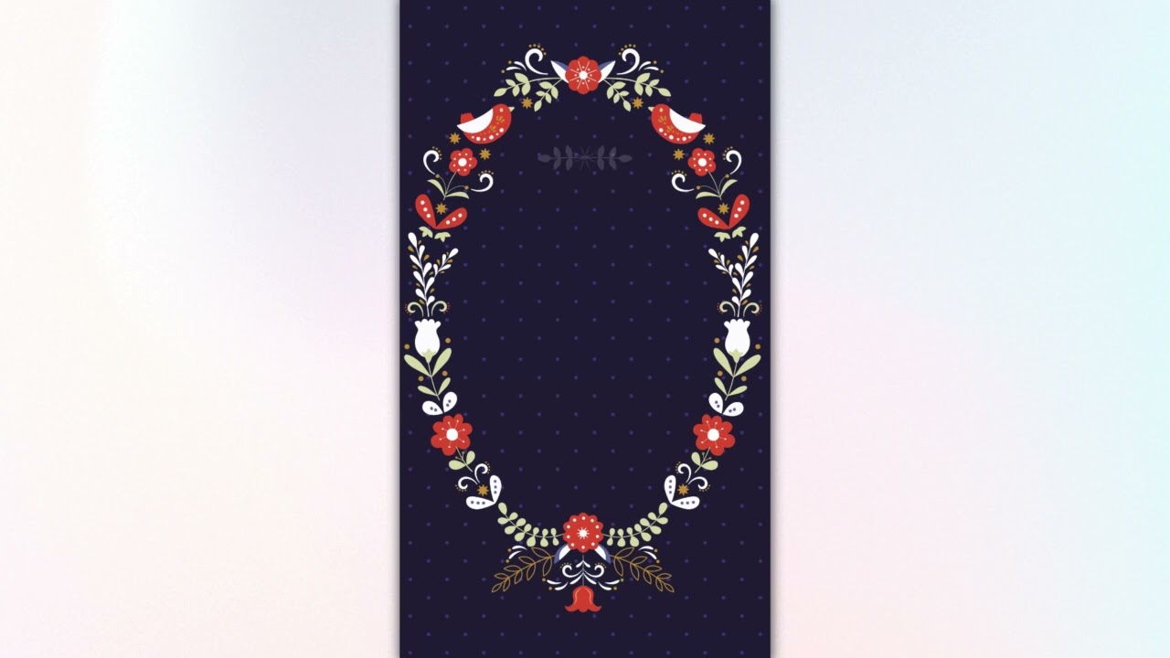 AeC BD Flower wreath Blue