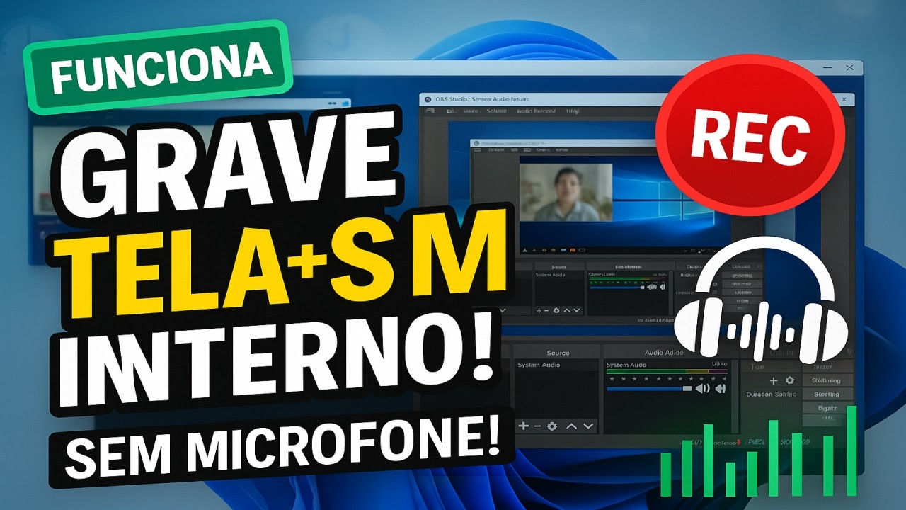 Como Gravar Tela e Áudio Interno do PC – Tutorial Atualizado - YouTube