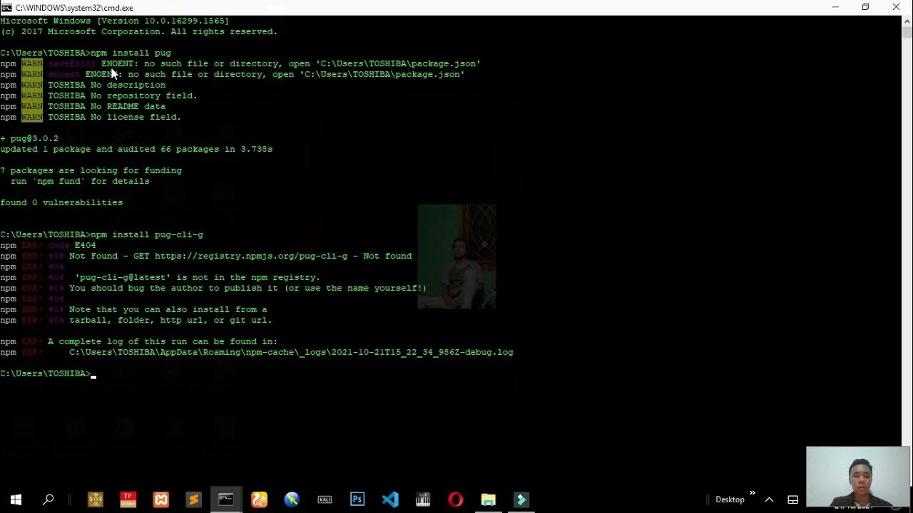  29 template dan instalasi pug node js youtube