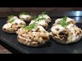 Фаршировані Печериці Запечені в Духовці з Сиром 😎 Stuffed Mushrooms Baked in the Oven with Cheese.