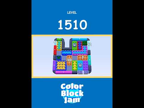 Color Block Jam Level 1510 Solution Without Boosters